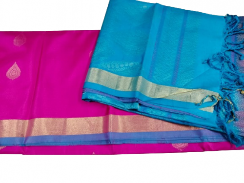 SOFT SILK SAREE WITH BLOUSE
